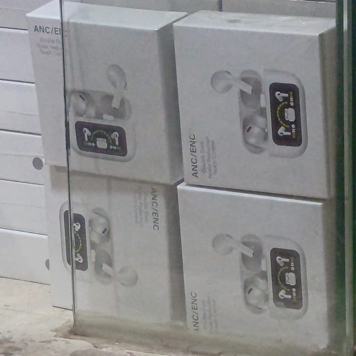 Airpods Pro A9 ANC ENC Double Dark Noise Reduction Bluetooth Wireless Earbuds With Battery Display Touch Control For Android And IOS