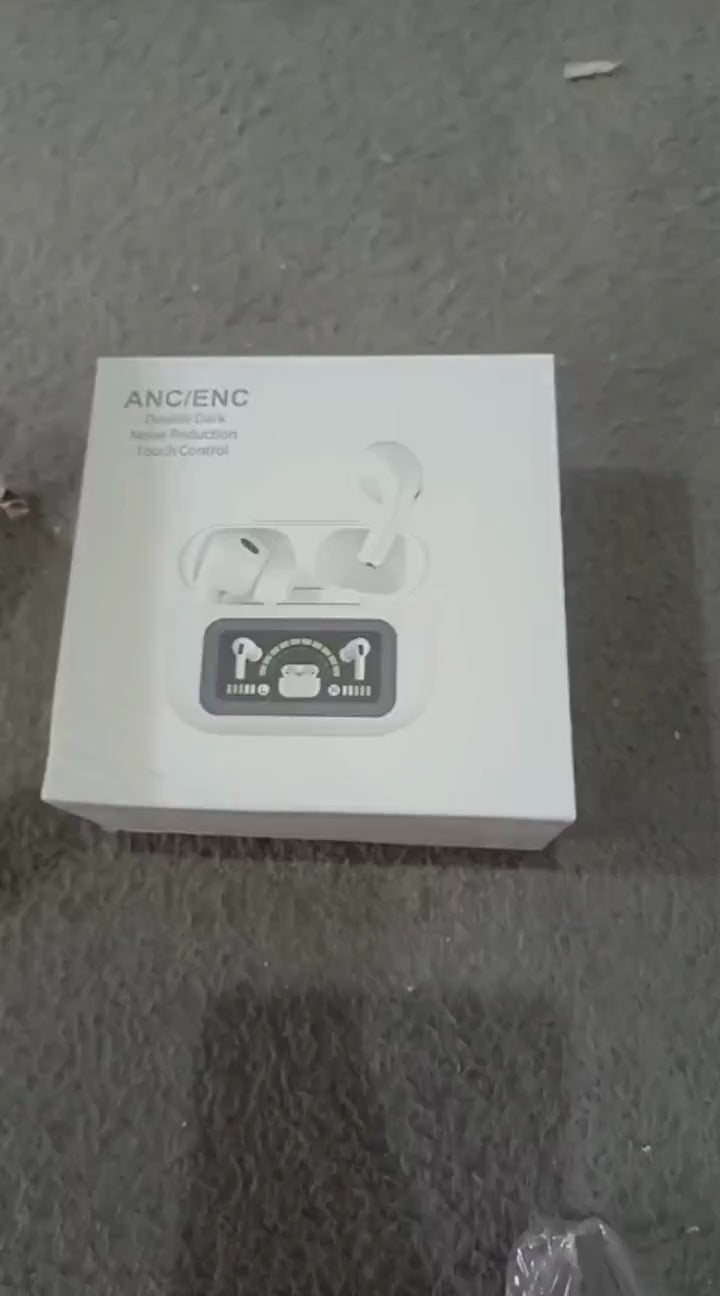 Airpods Pro A9 ANC ENC Double Dark Noise Reduction Bluetooth Wireless Earbuds With Battery Display Touch Control For Android And IOS
